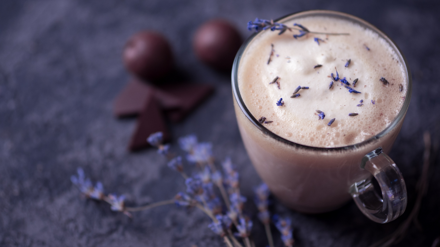 Image of Wabi Coffee Recipes: Iced Lavender Latte