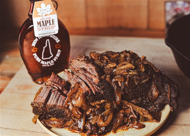 Image of Slow Cooked Maple Onion Beef Brisket