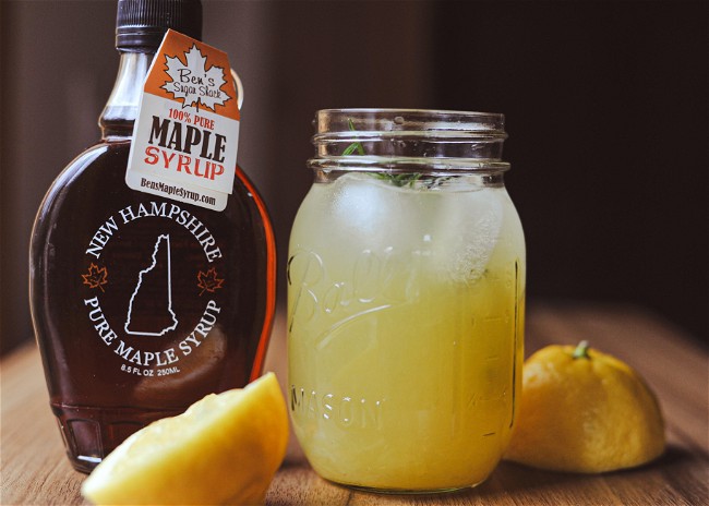 Image of Maple Sweetened Rosemary Lemonade 