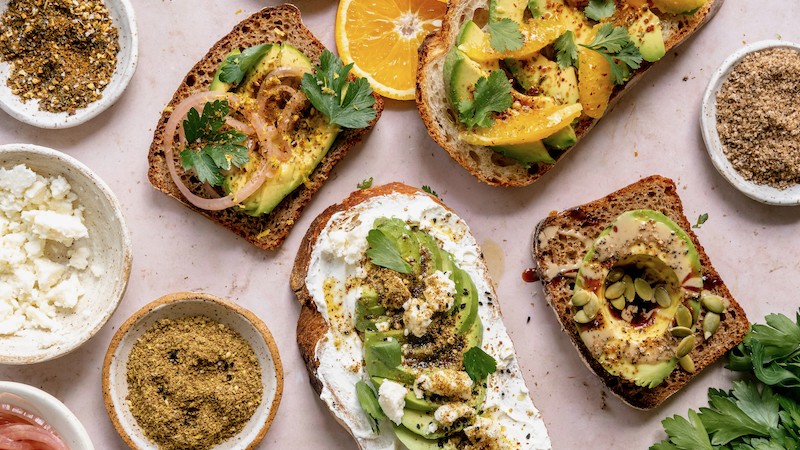 Image of Avocado Toast Four Ways