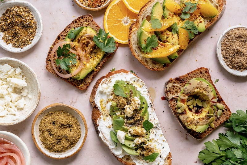 Avocado Toast Four Ways
