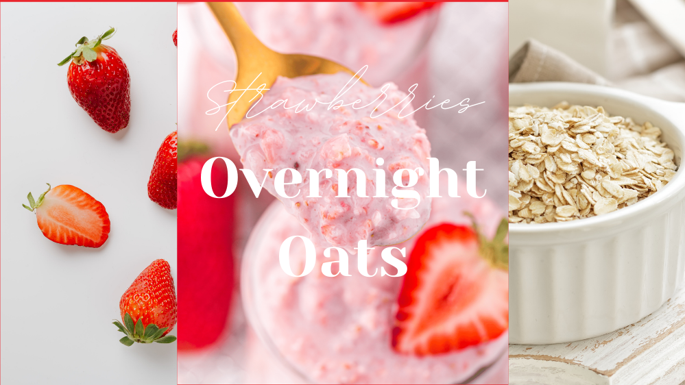 Image of Strawberries and cream overnight oats