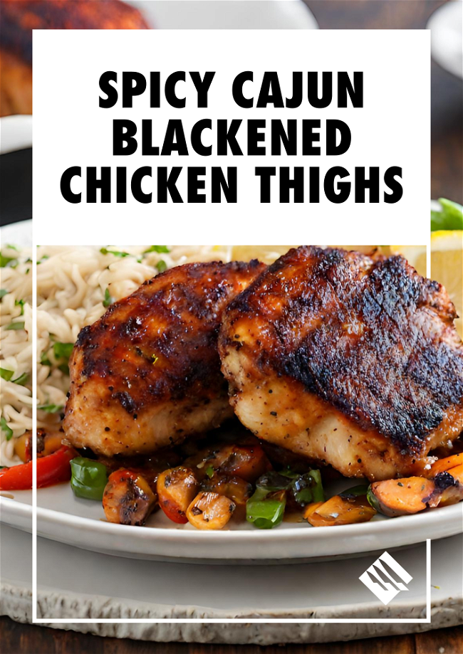 Image of Spicy Cajun Blackened Chicken Thighs