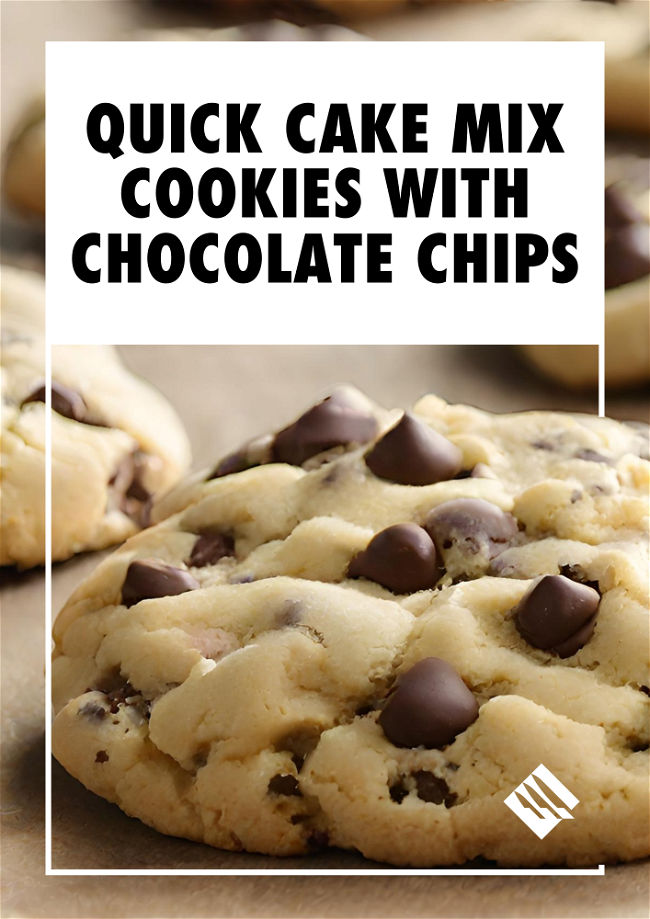 Image of Quick Cake Mix Cookies with Chocolate Chips