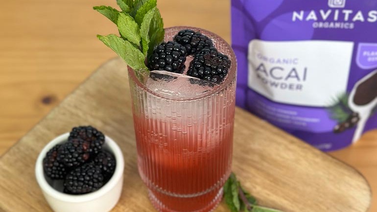 Image of Blackberry Acai Margarita Recipe