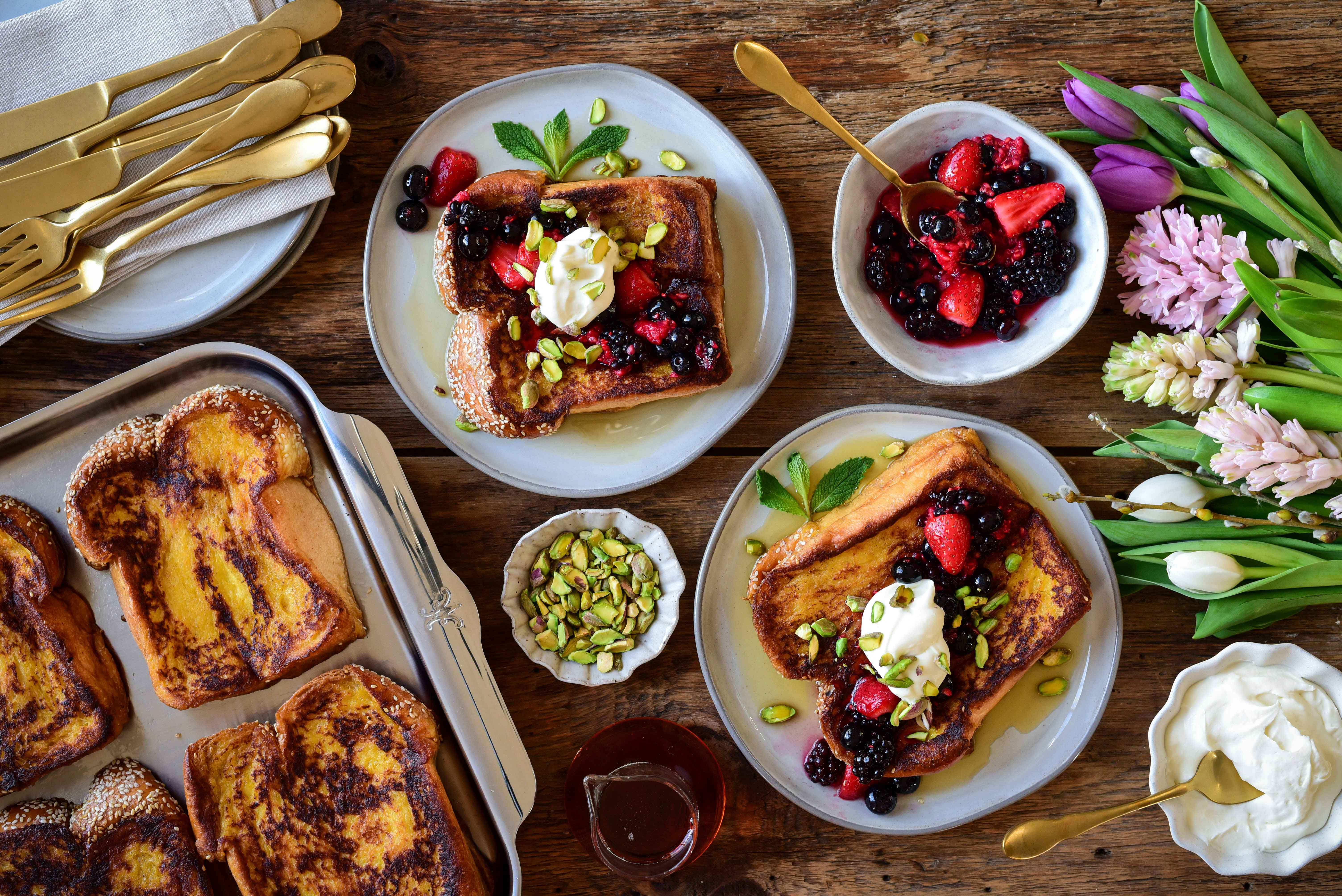Image of Challah French Toast with Mascarpone and Berries