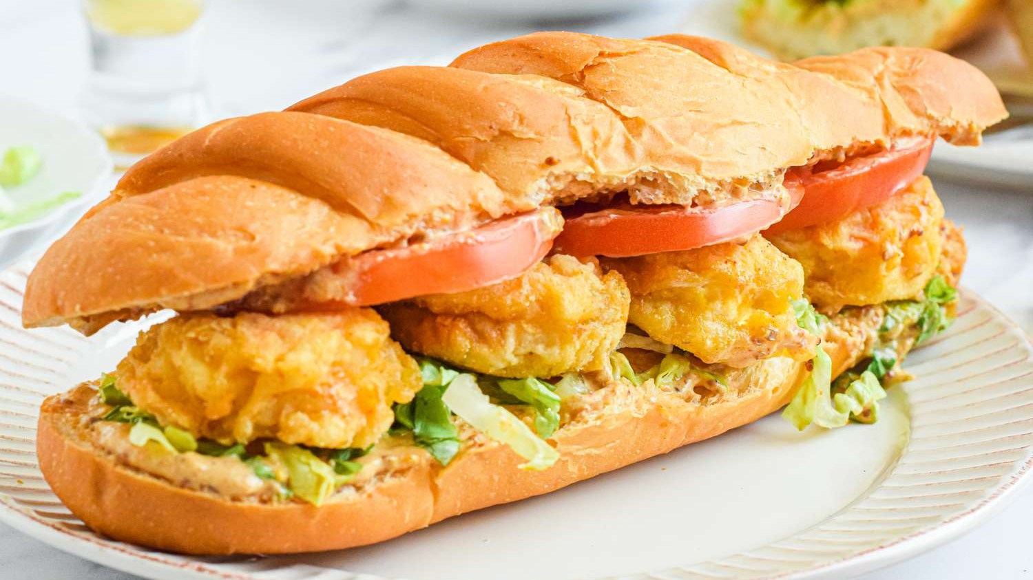 Image of Classic Shrimp Po' Boy Sandwich