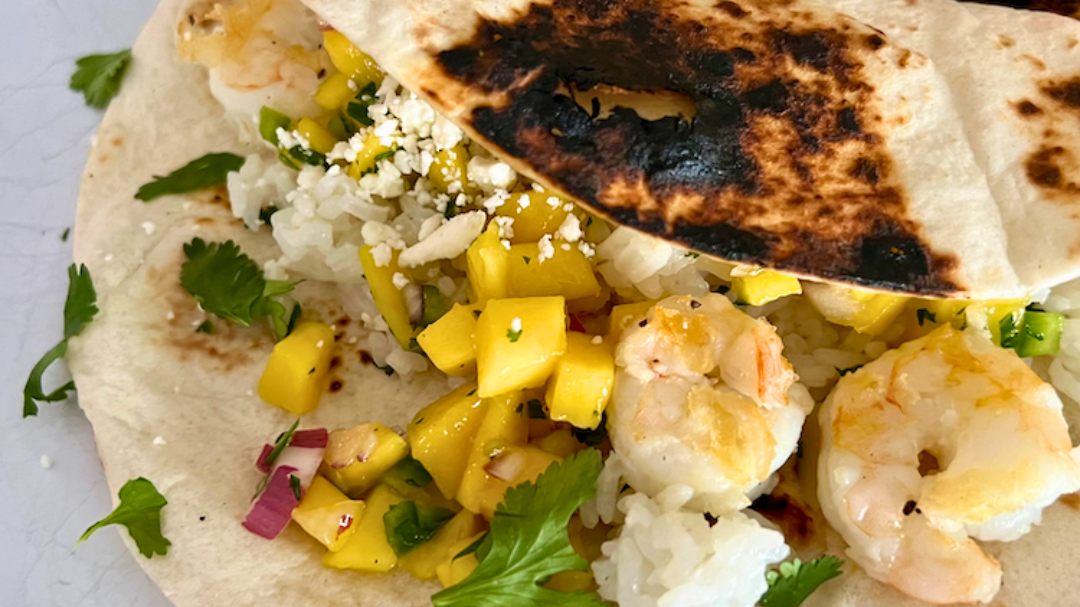Image of Lime Grilled Shrimp with Mango Salsa