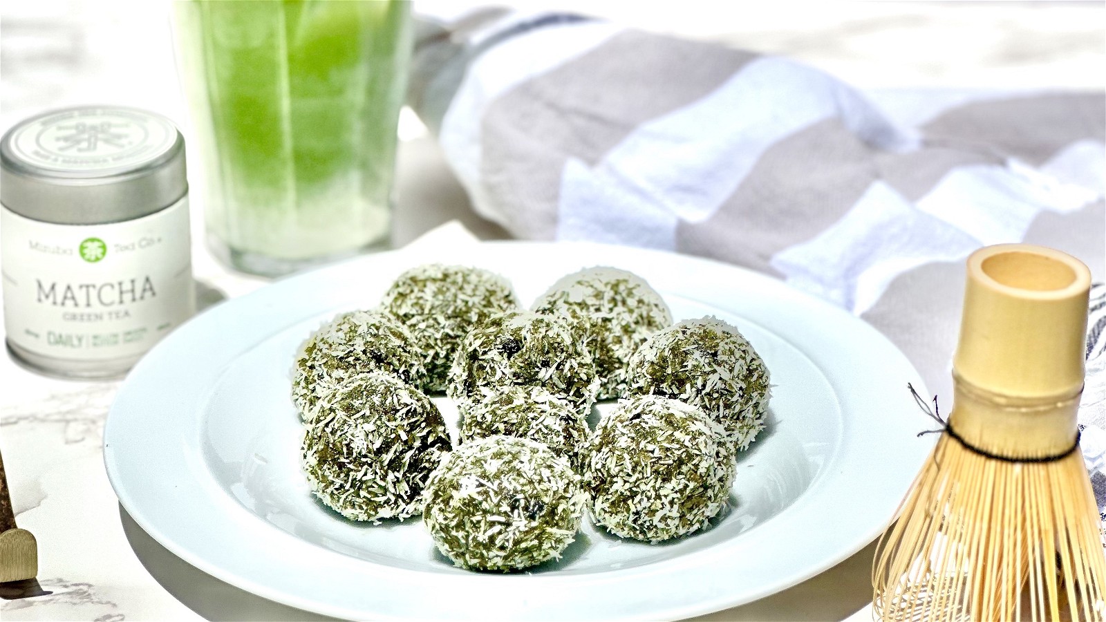 Image of Matcha Blueberry Power Balls