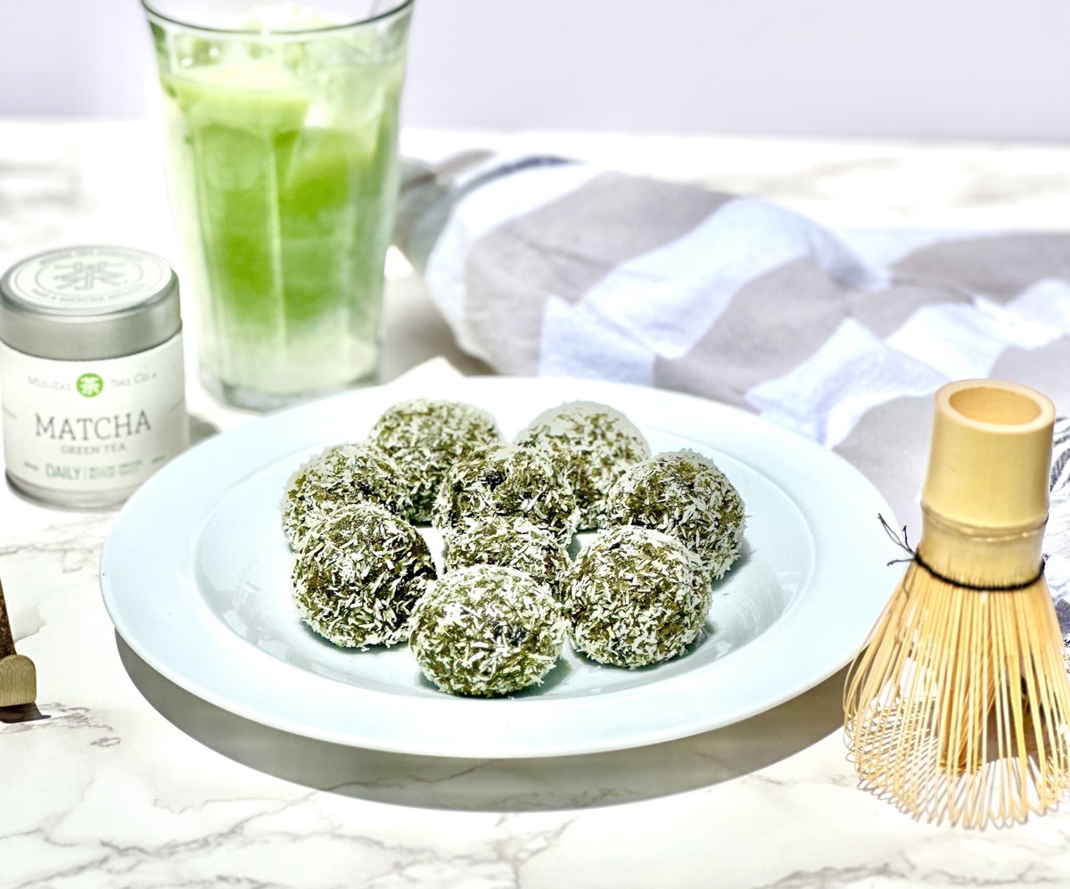 Matcha Blueberry Power Balls