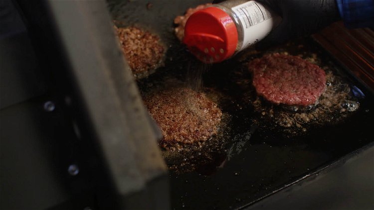Image of Season the patties with the Meat Church Blanco Seasoning. Leave...