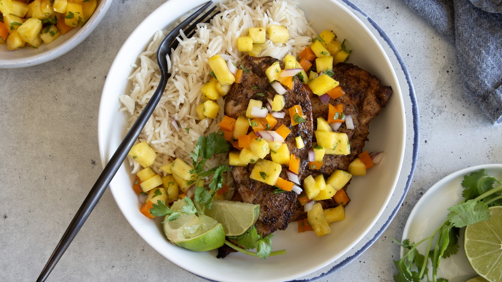 Image of Grilled Jerk Chicken with Pineapple Salsa