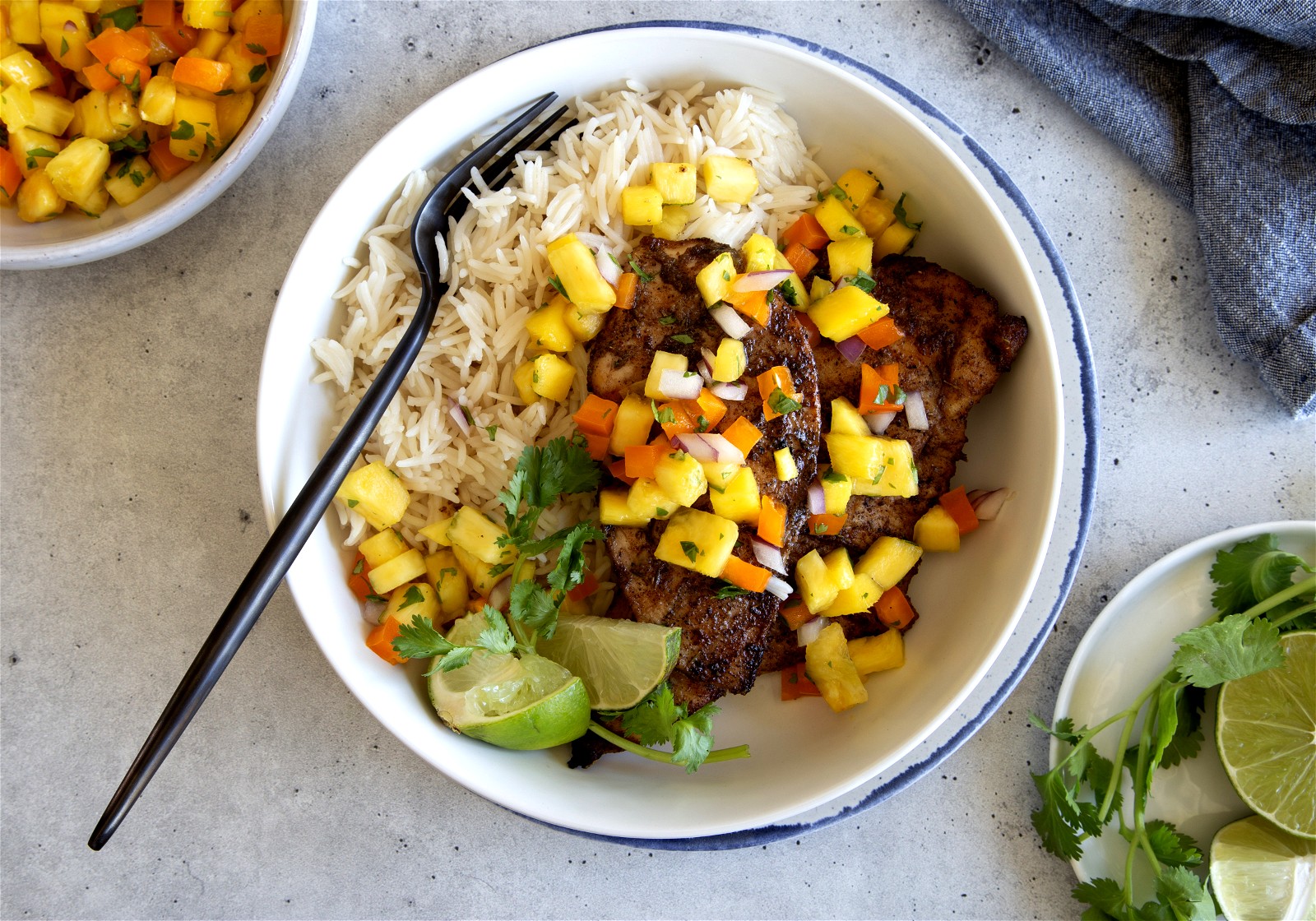 Image of Grilled Jerk Chicken with Pineapple Salsa