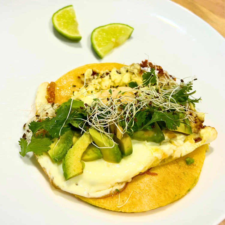 Image of Warm the tortilla over your gas stove, or in the...