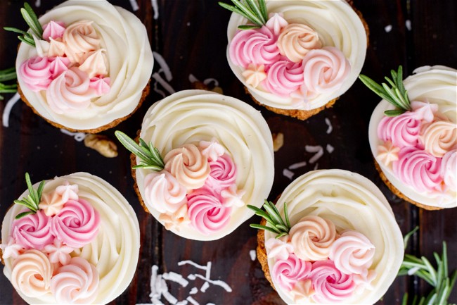 Image of Carrot Cake Cupcakes with Cream Cheese Frosting