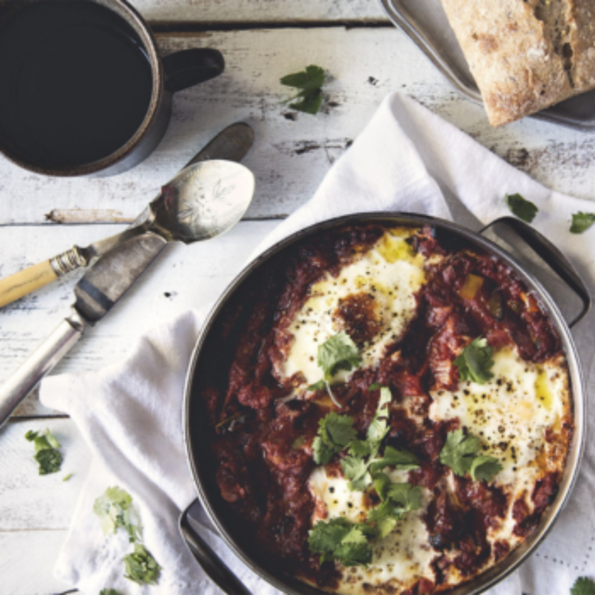 Arrabbiata Black Garlic Shakshuka