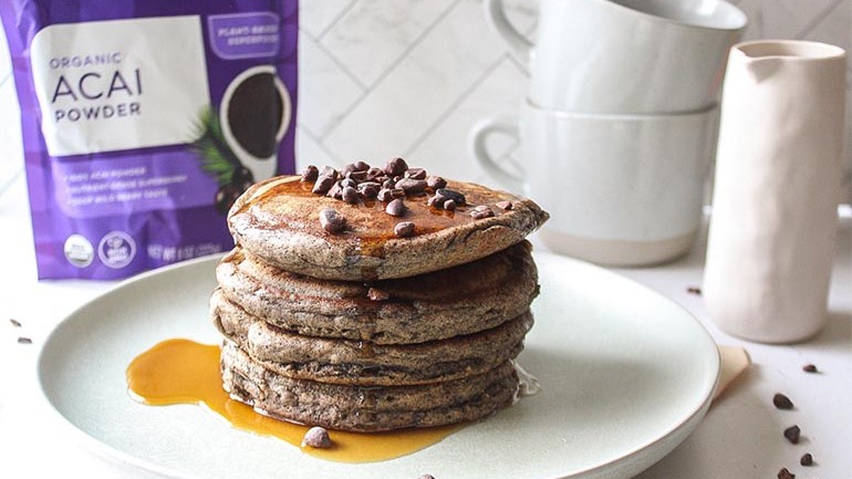 Image of Gluten-free Acai Pancakes Recipe