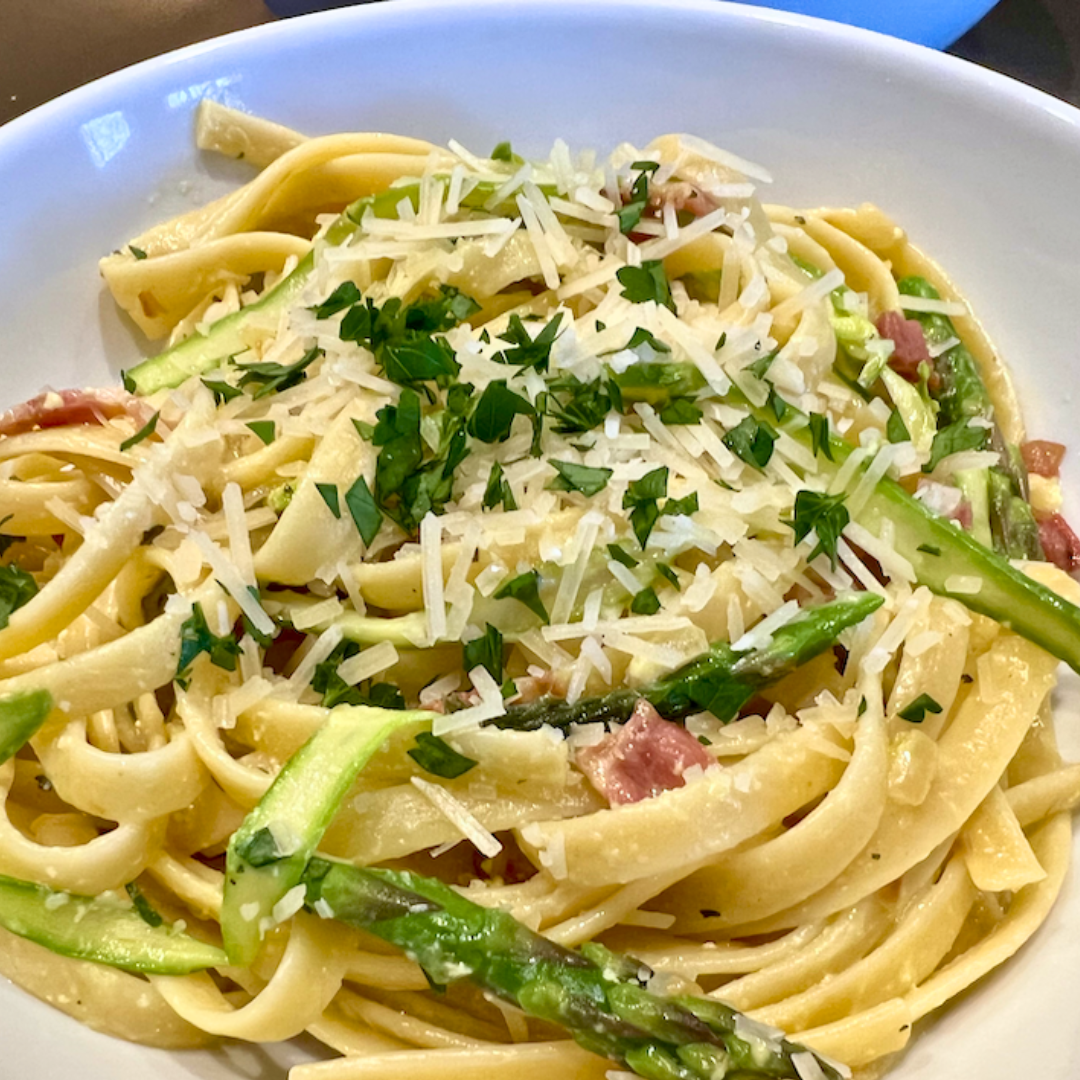 Asparagus Carbonara