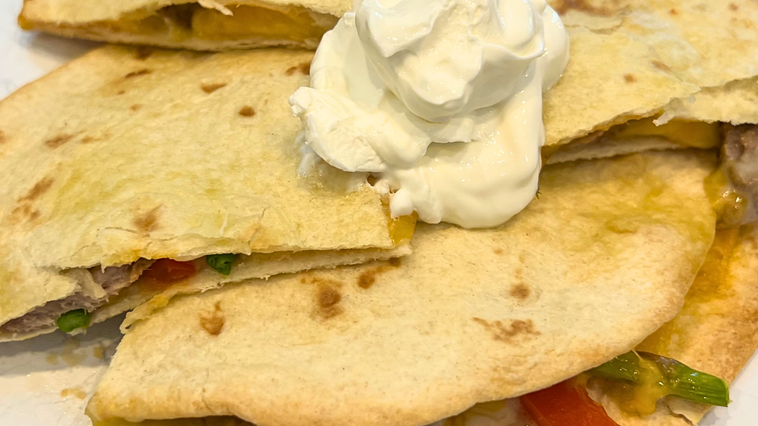 Image of Asparagus Pepper Quesadilla
