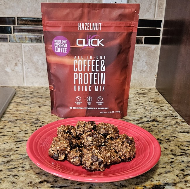 Image of CLICK Coffee Protein Hazelnut Breakfast Cookies