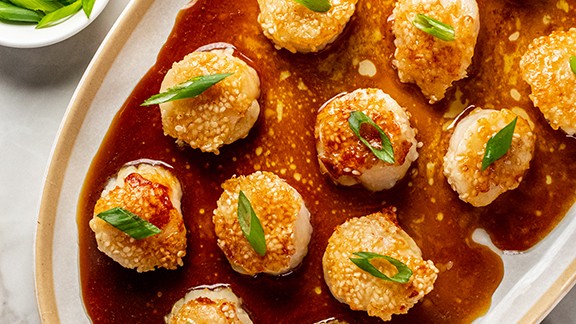 Image of Sesame Honey Scallops