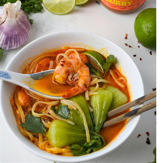 Image of Spicy Lemongrass Curry Noodle Soup