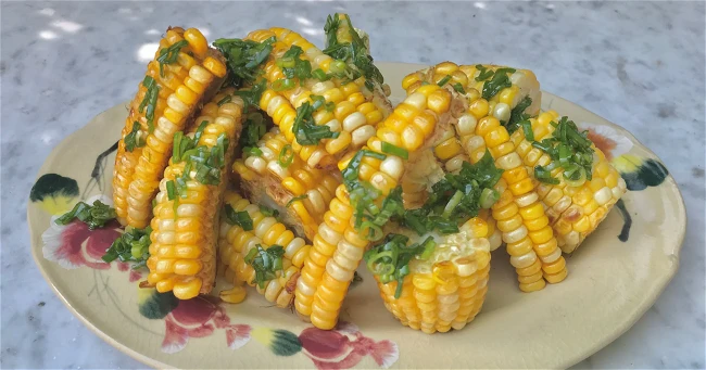 Image of Blistered Corn with Scallion Oil