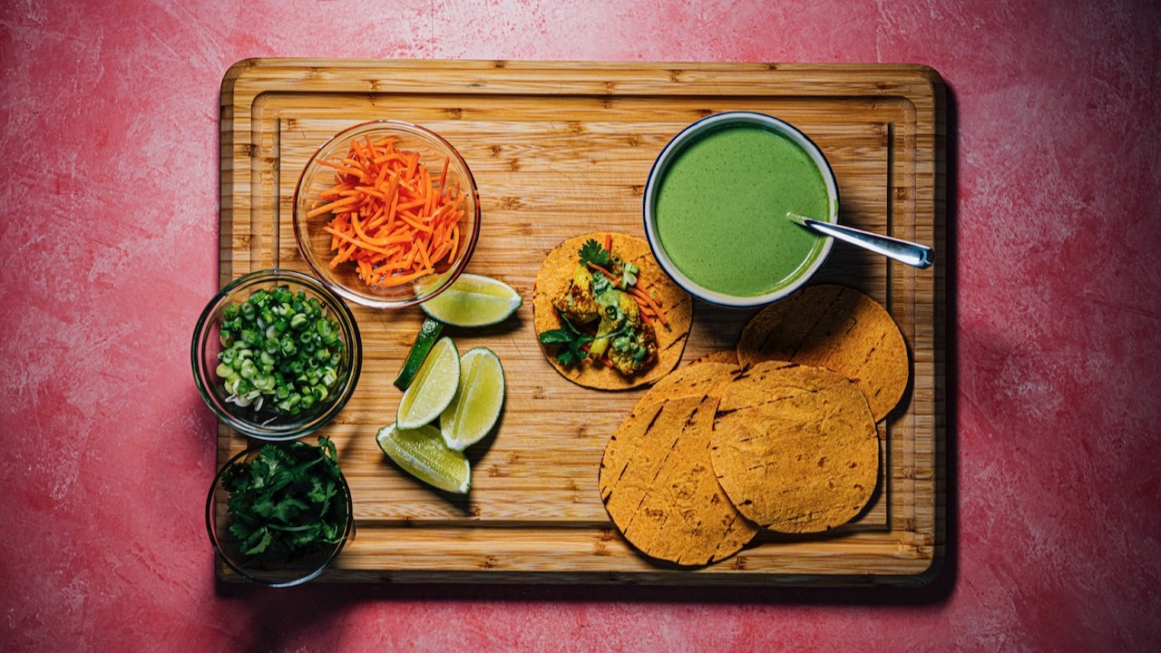 Image of Cauliflower Tacos with California Chaat Masala