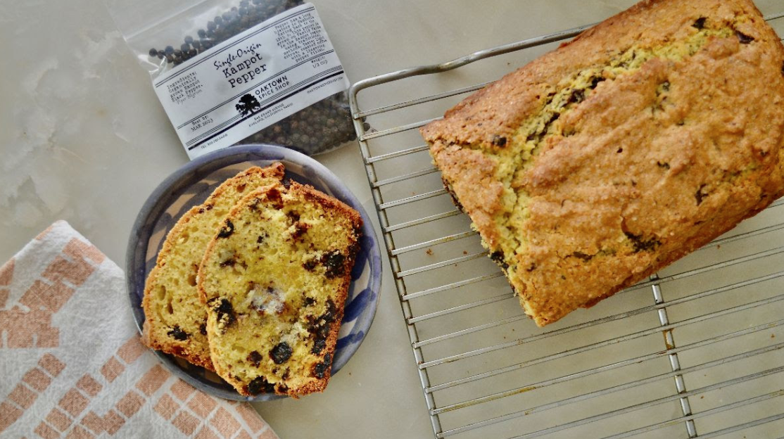 Image of Black Pepper, Dark Chocolate and Sour Cherry Bread