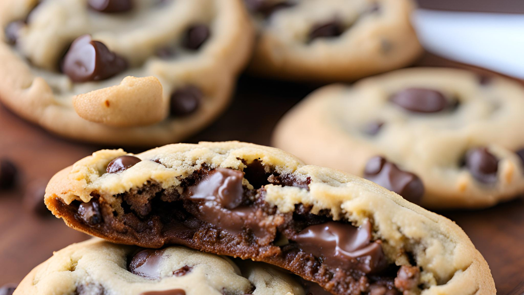 Image of Nutella Stuffed Chocolate Chip Cookies 