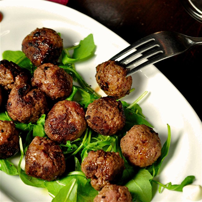 Image of Pear and pork meatballs