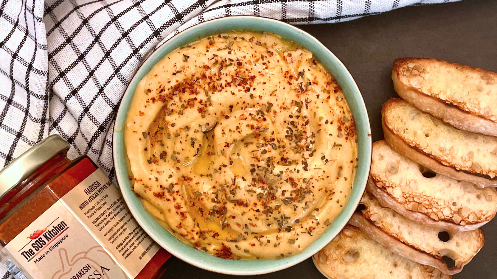 Image of SOS Harissa Eggplant Dip