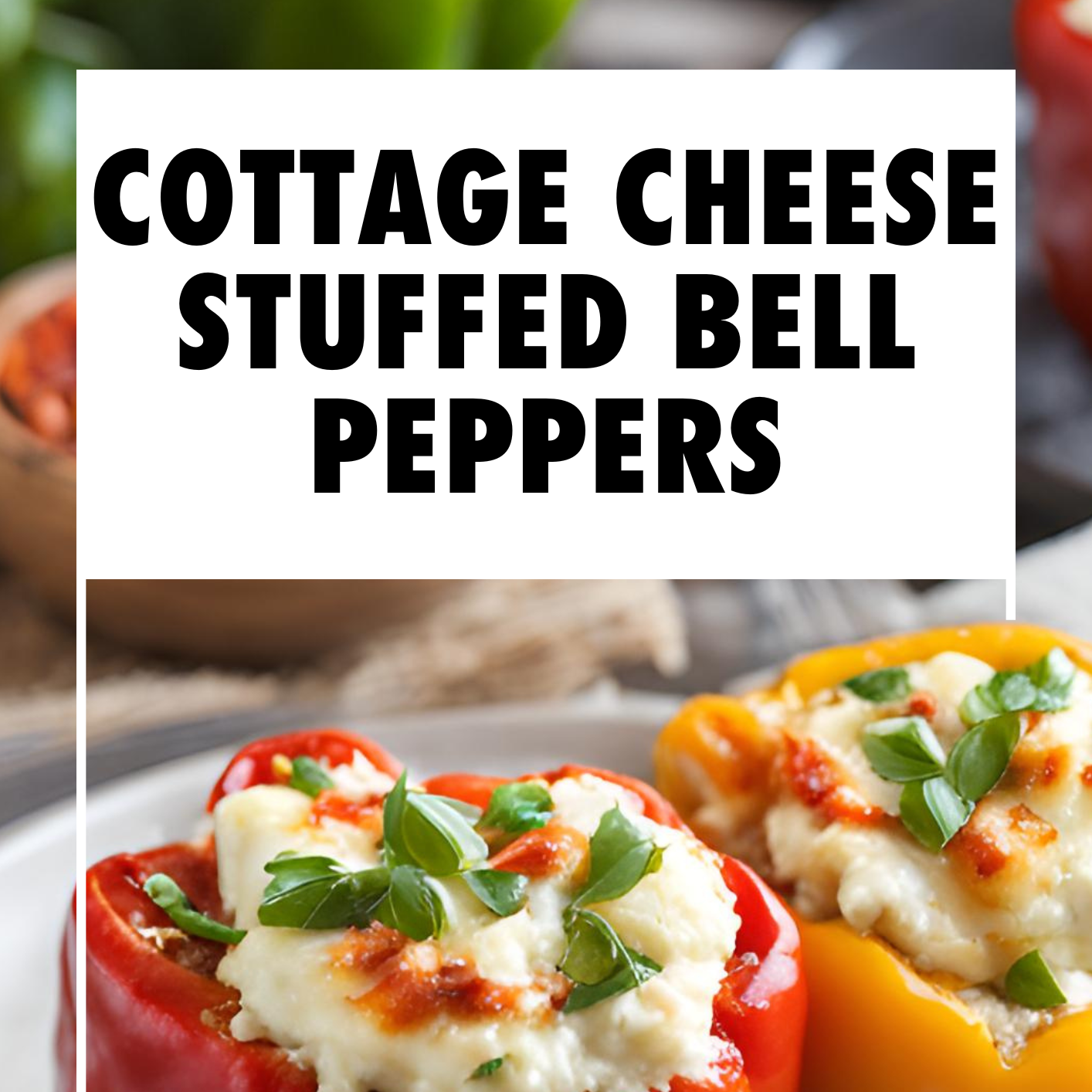 Cottage Cheese Stuffed Bell Peppers