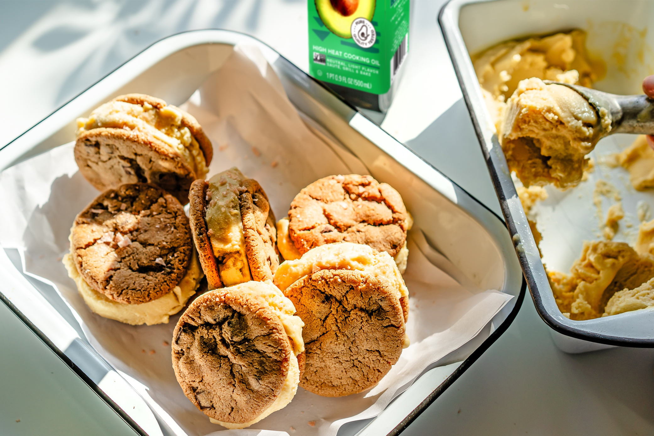 Image of Avocado Oil Ice Cream Sandwiches