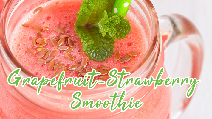 Image of Tangy Twist Smoothie: Grapefruit Strawberry Bliss 