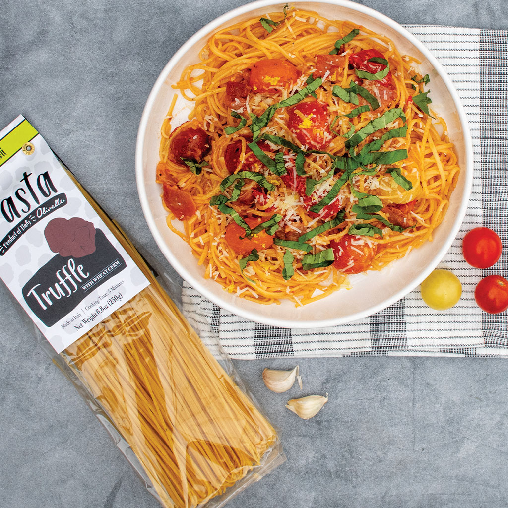 30 Minute Rustic Tomato and Prosciutto Tagliolini