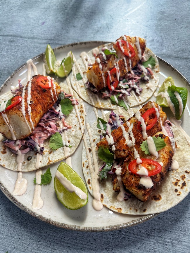 Image of Air Fryer Cajun Fish Tacos