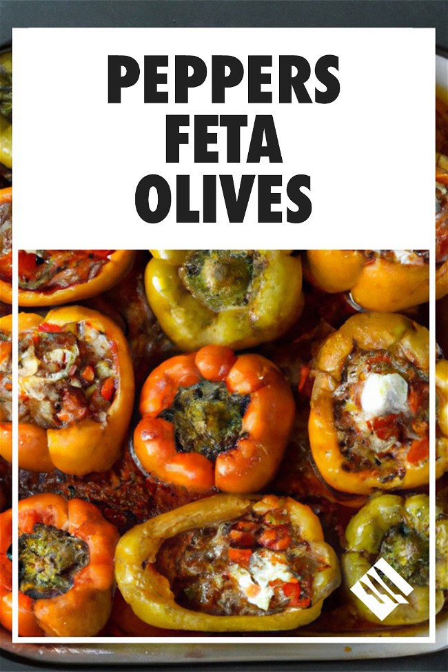 Image of Mediterranean Stuffed Peppers with Feta and Olives