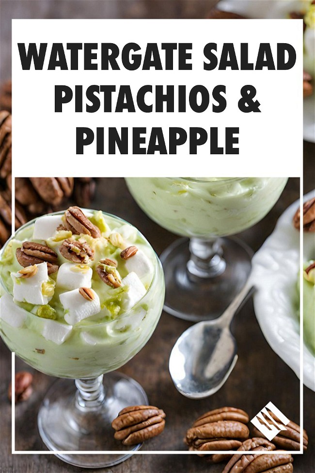 Image of Delightful Watergate Salad with Pistachios and Pineapple