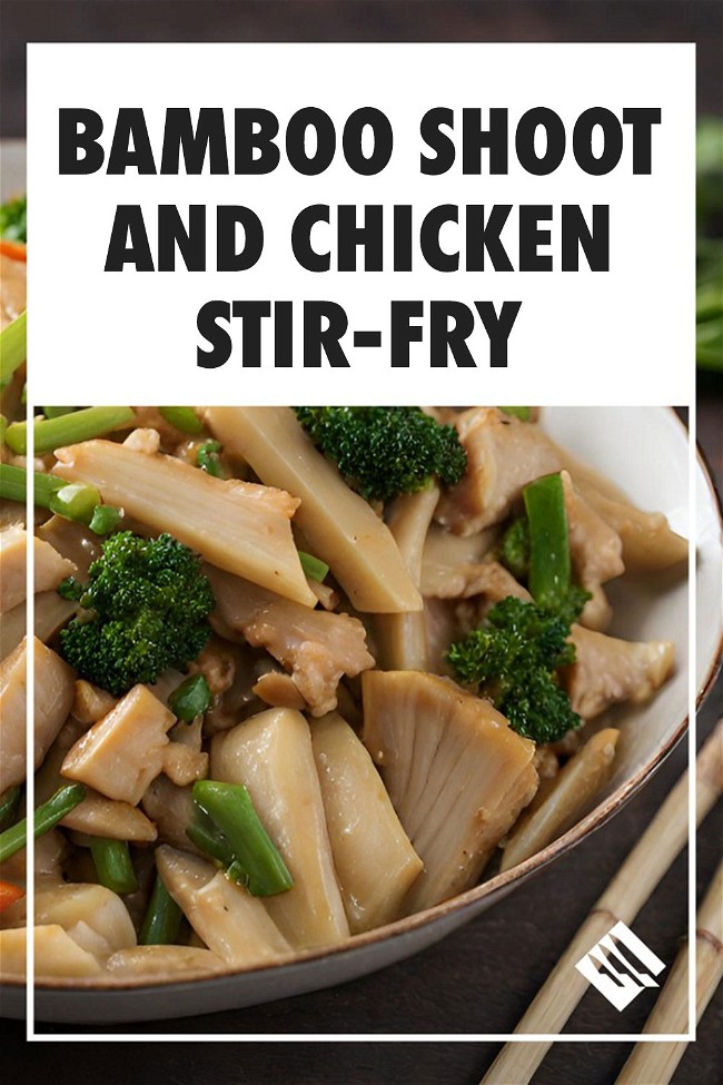 Image of Asian-Inspired Bamboo Shoot and Chicken Stir-Fry