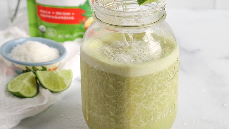 Image of Pineapple Matcha Smoothie Recipe