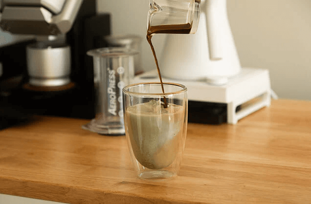 Image of Iced Matcha Coffee AeroPress Latte Recipe