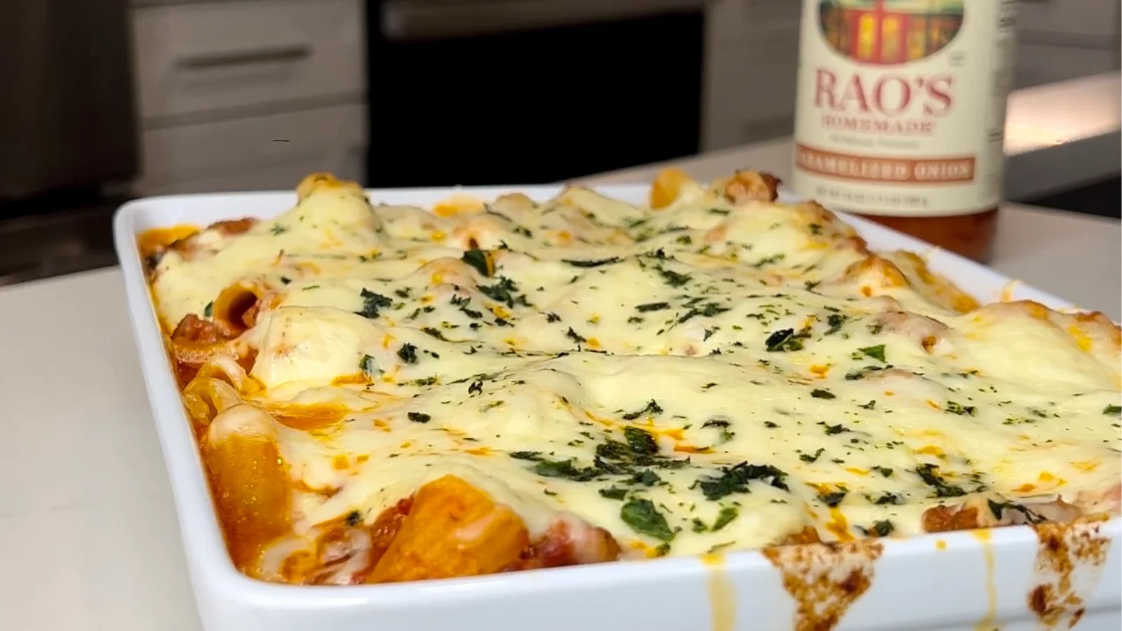 Image of @rappingchef’s Baked Ziti with Rao's Homemade Caramelized Onion Sauce