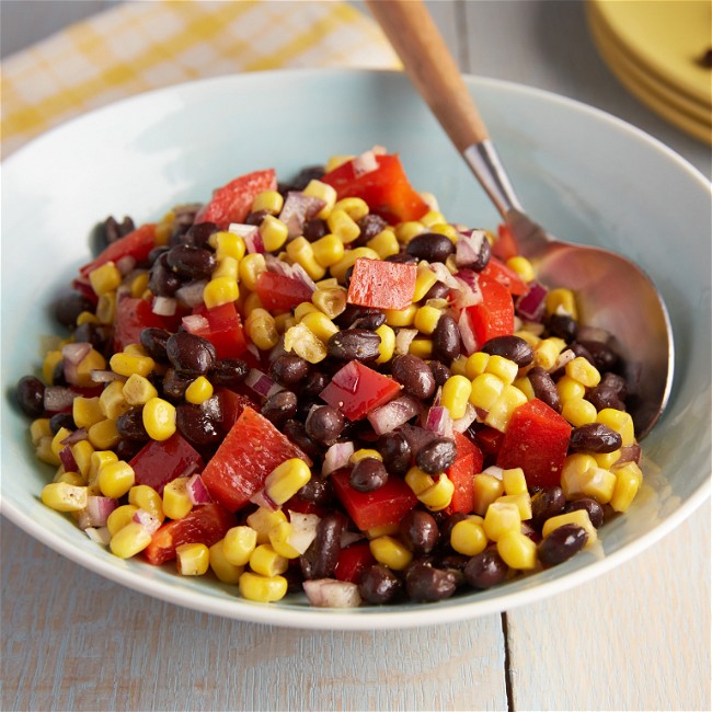 Image of Black bean, corn and tomato salad