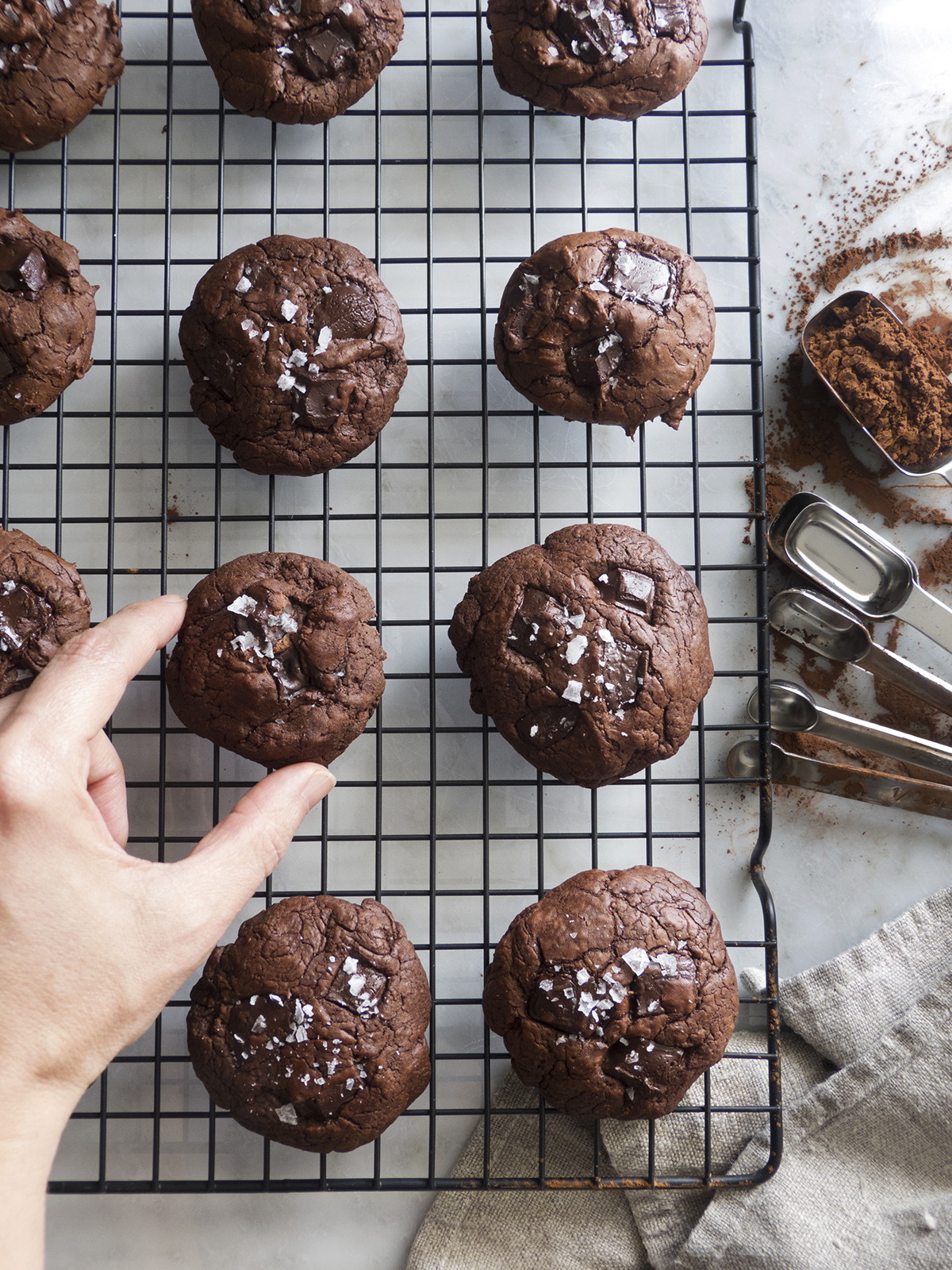Brownie-ähnliche Schokoladenkekse