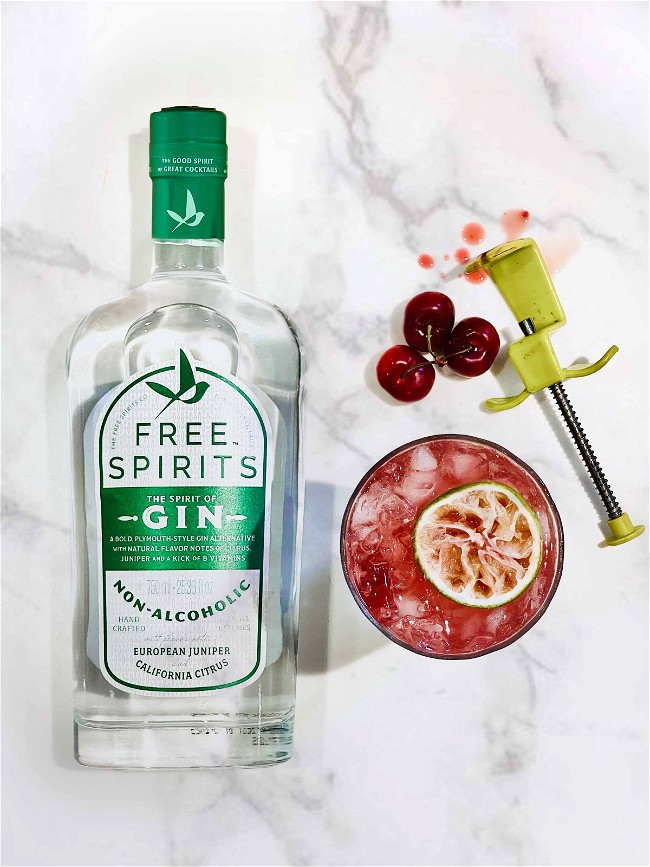 Image of Cherry Lime Gin Rickey (Non-Alcoholic)