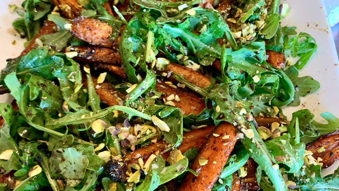 Image of Roasted Spiced Carrot Salad with Arugula