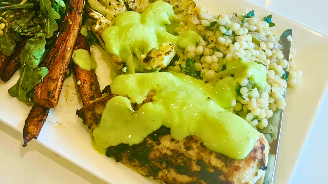 Image of Creamy Garlic, Parsley, and Feta Dressing