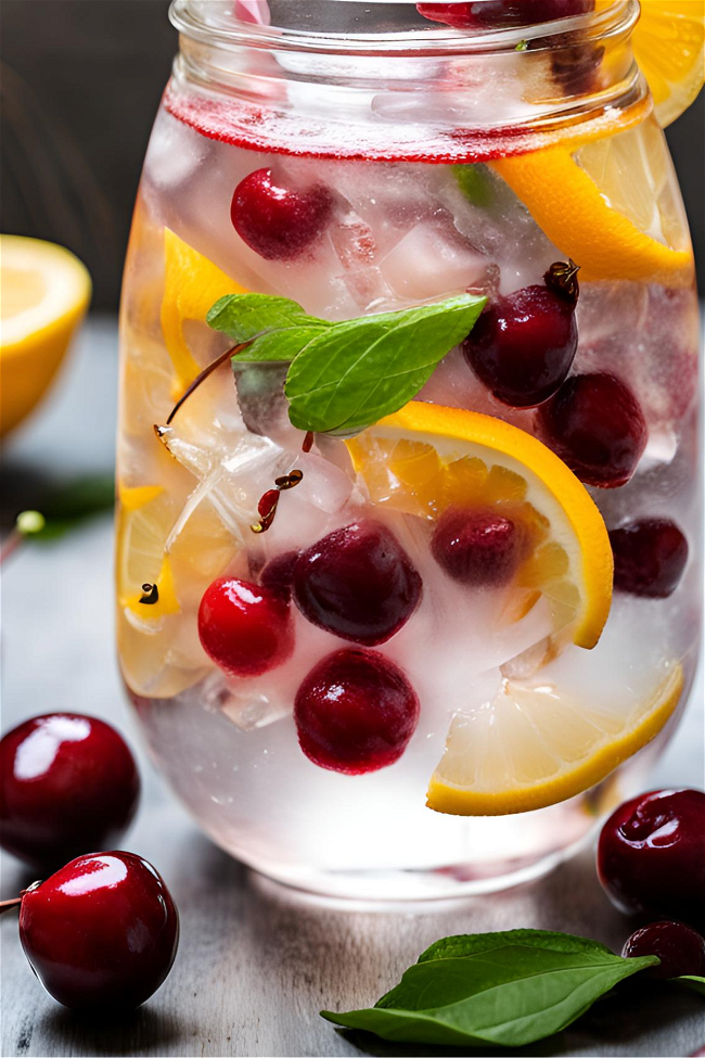 Image of Tart Cherry Citrus Infused Water