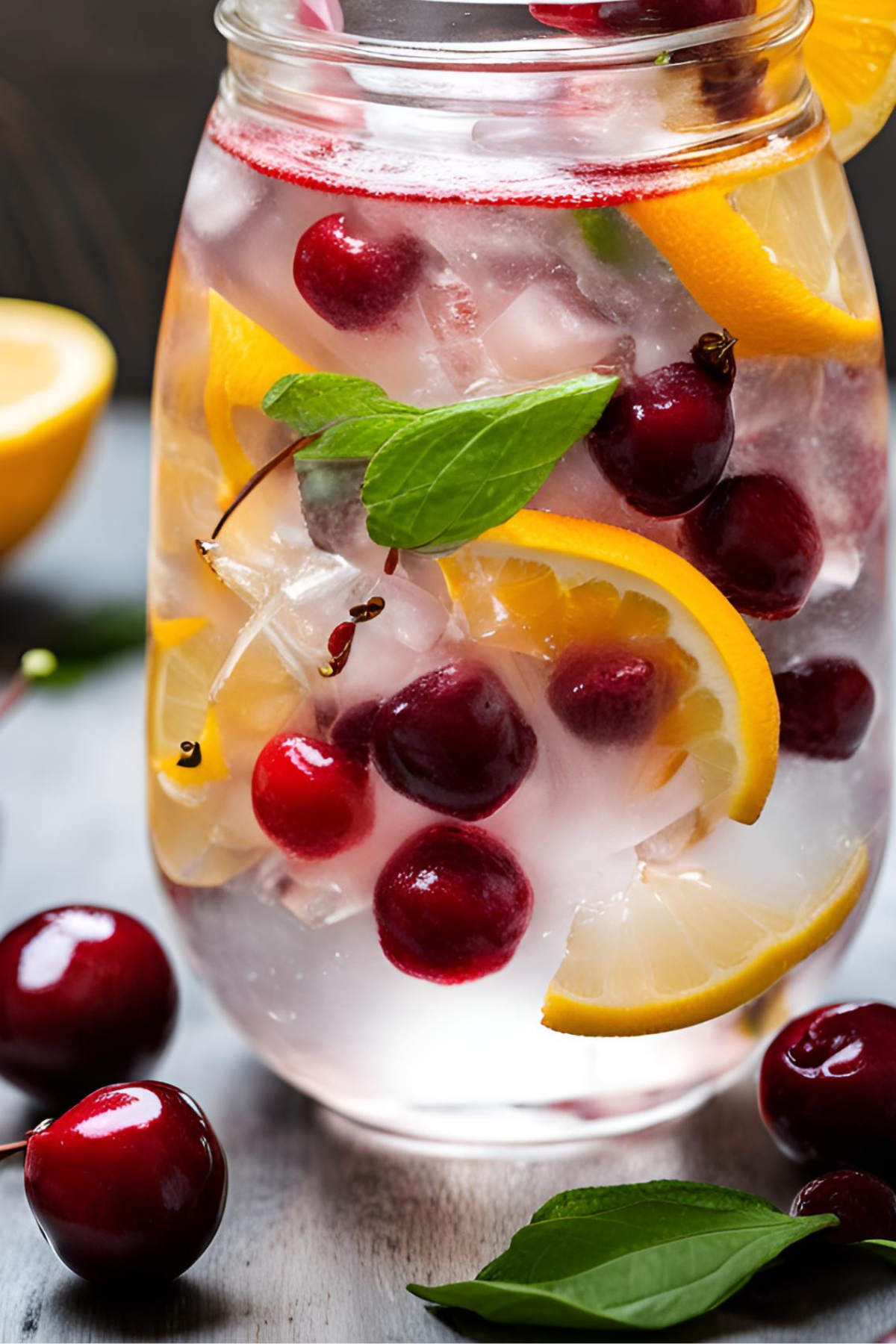 Tart Cherry Citrus Infused Water